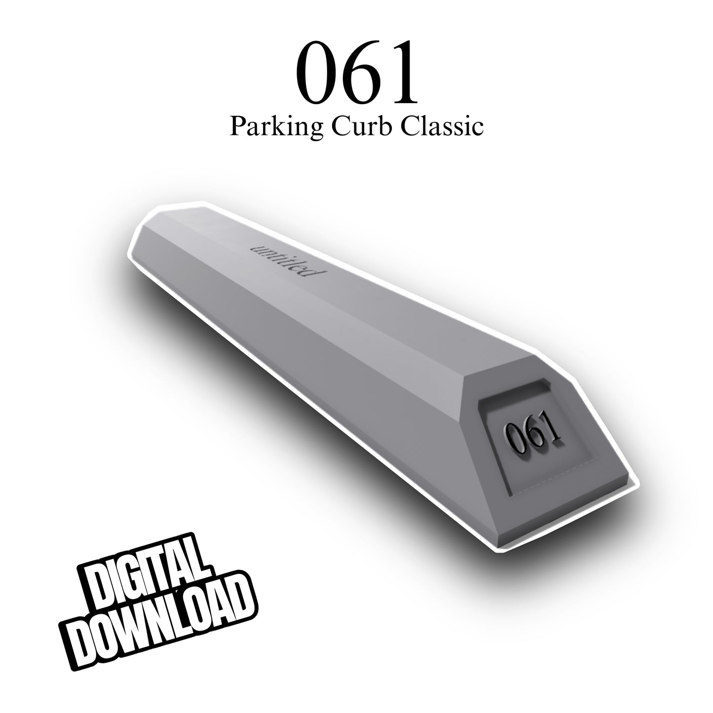 061 Parking Curb Digital File
