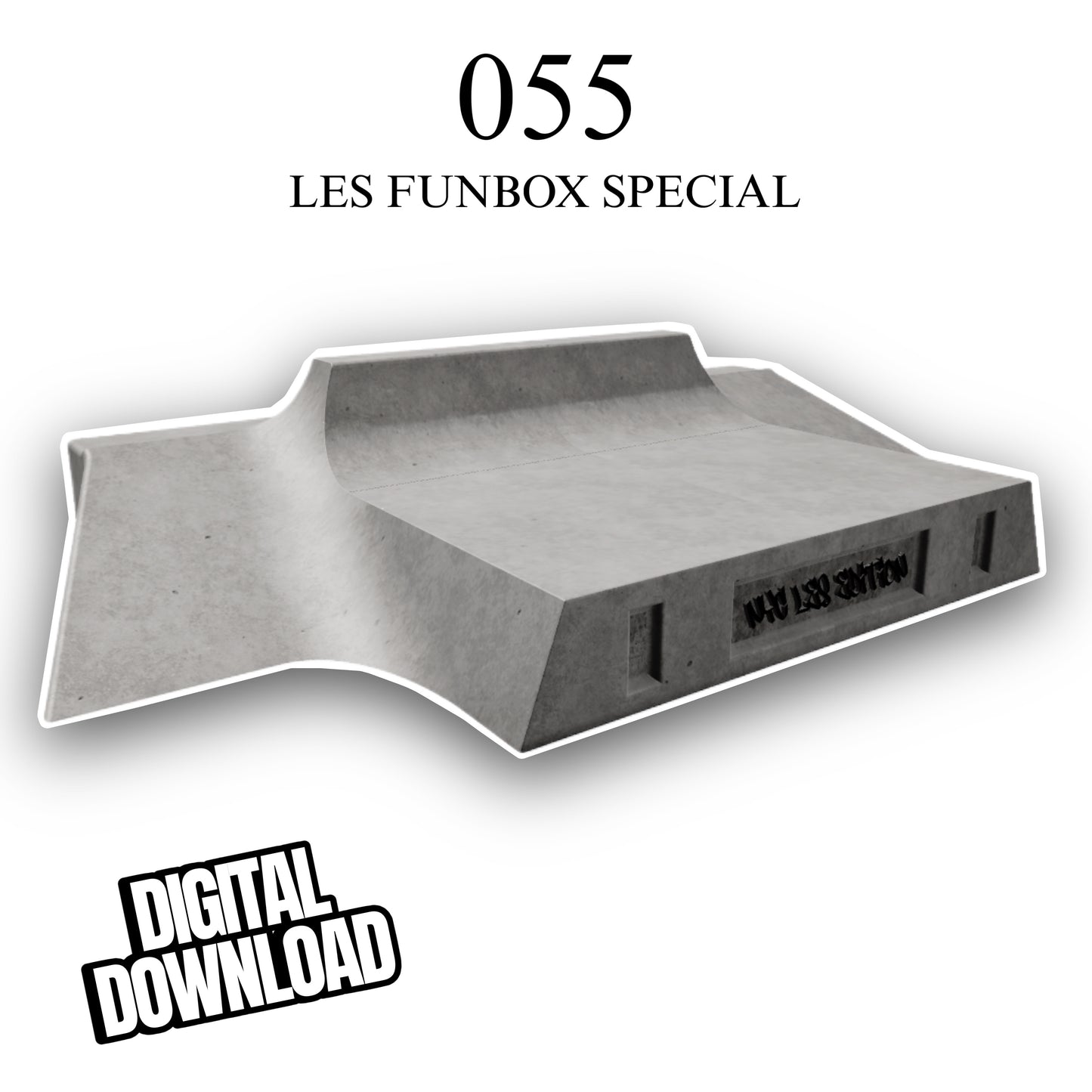 055 LES Skatepark Funbox Replica Digital File