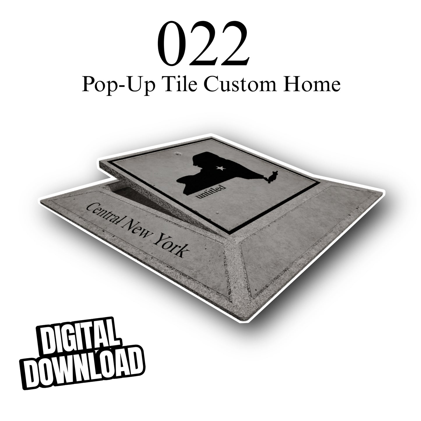 022 Pop Up Tile Custom Hometown Digital File