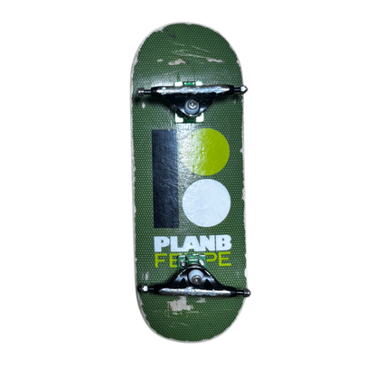 Used Hand Shaped Tech Deck Pro Series w/ Used 34mm Obsius Trucks